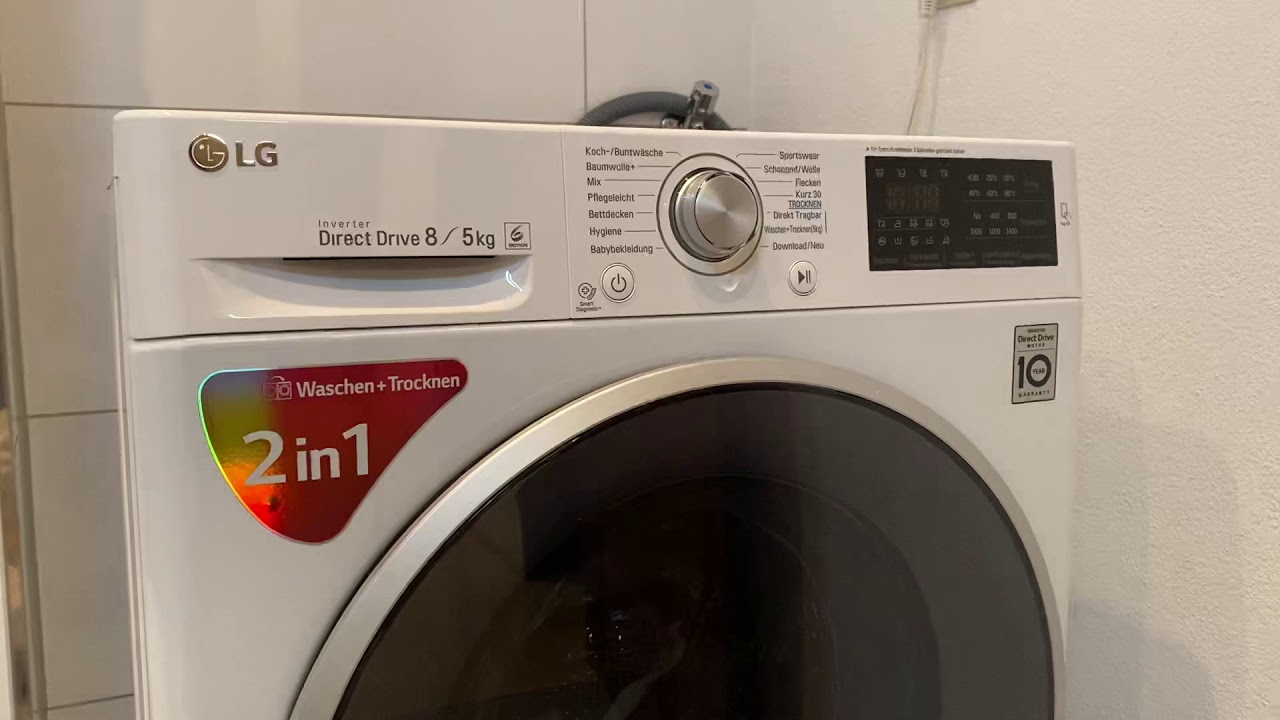LG Direct Drive Waschtrockner - Trochnerfunktion