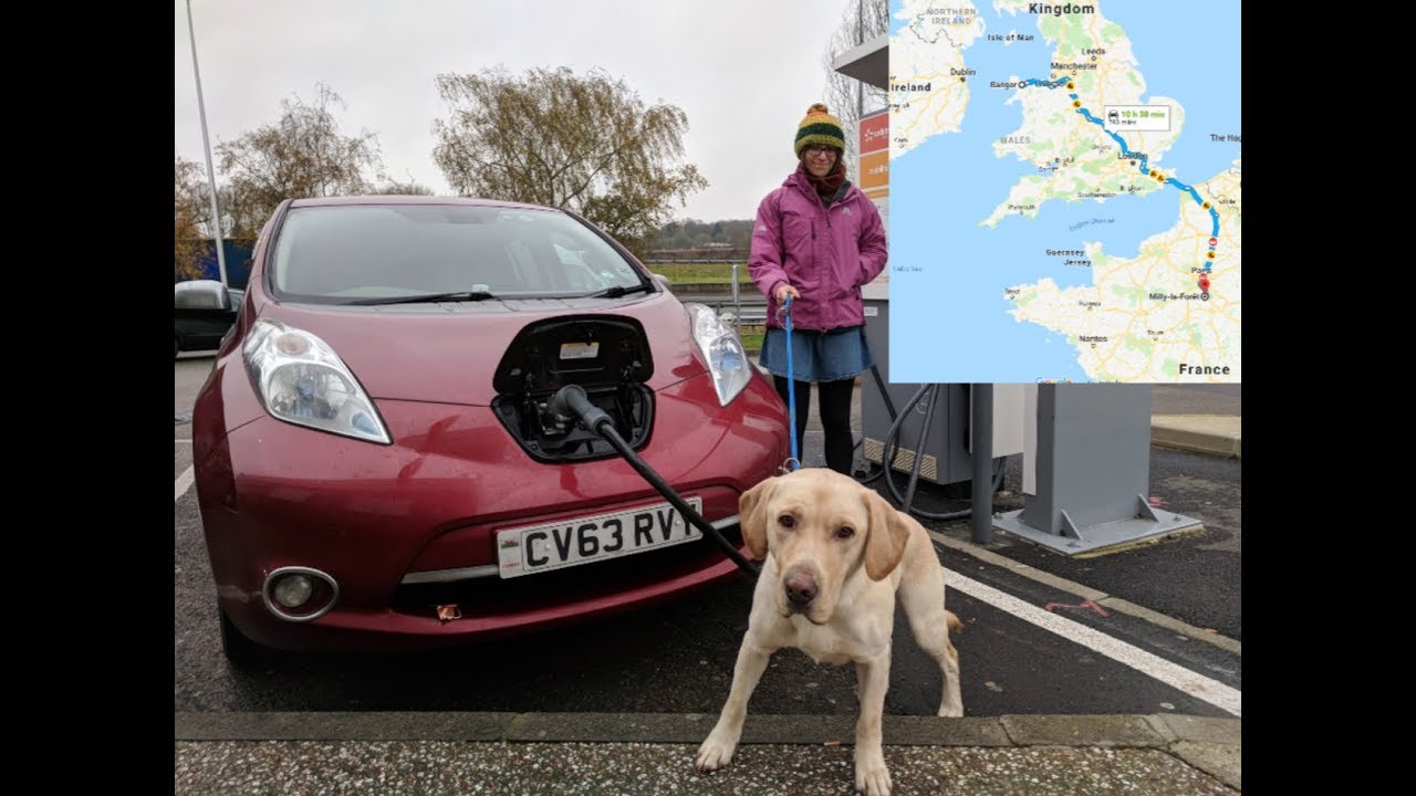1300 miles in a 24kWh Nissan LEAF in winter from N.Wales UK to Fontainebleau, France.