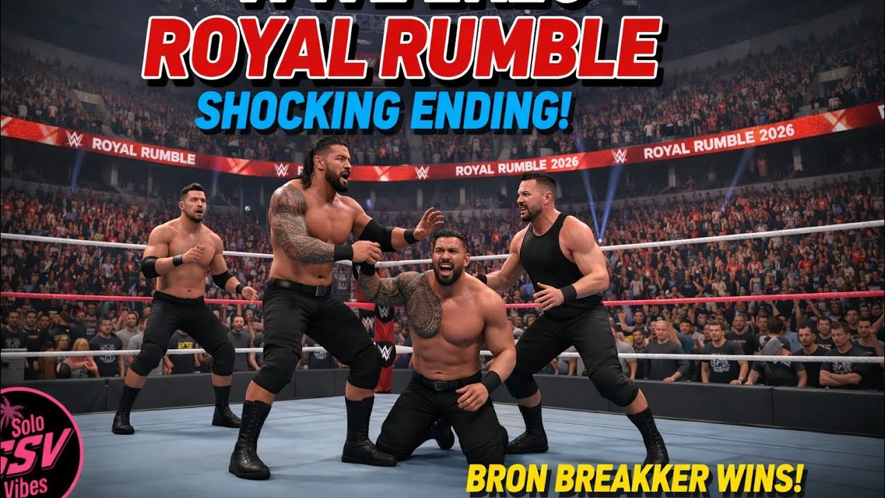 Royal Rumble Full Match - Bron Breakker vs. Roman Reigns vs. CM Punk #wwe #wweraw #2k25 