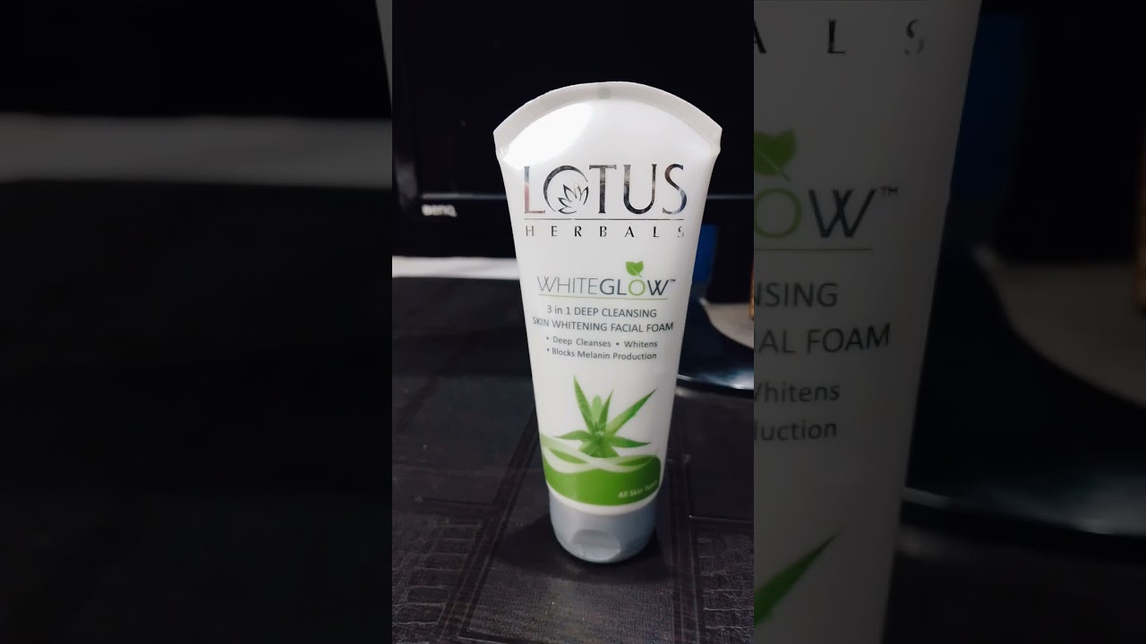 Lotus Herbals White Glow 3 in 1 Deep Cleansing Skin Whitening face wash 💯 % honest review