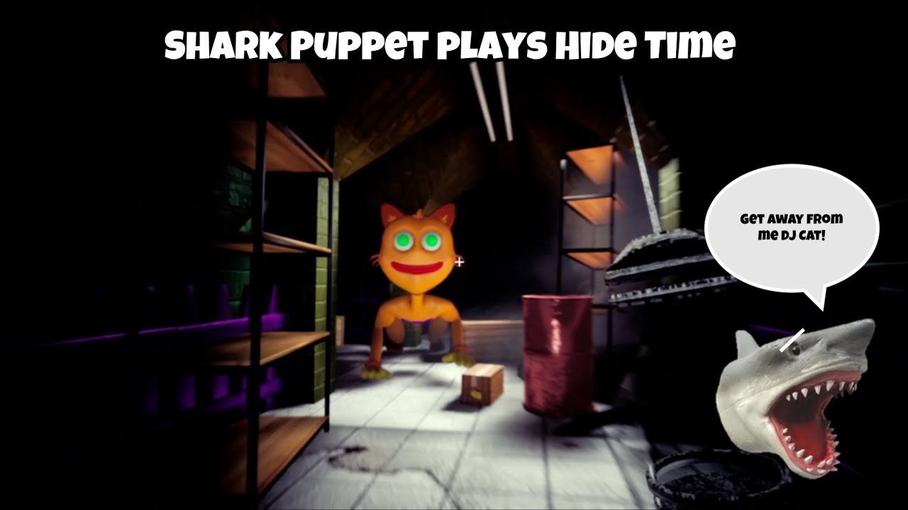 SB Movie: Shark Puppet plays Hide Time!