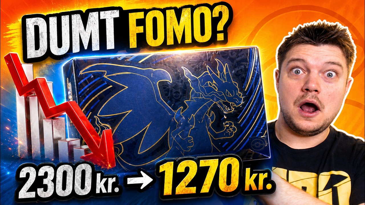 Åbner Pokémon Charizard X EX Ultra-Premium Collection boksen!