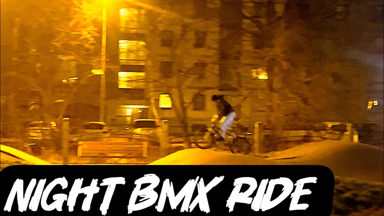 Night BMX Session at the Pump Track