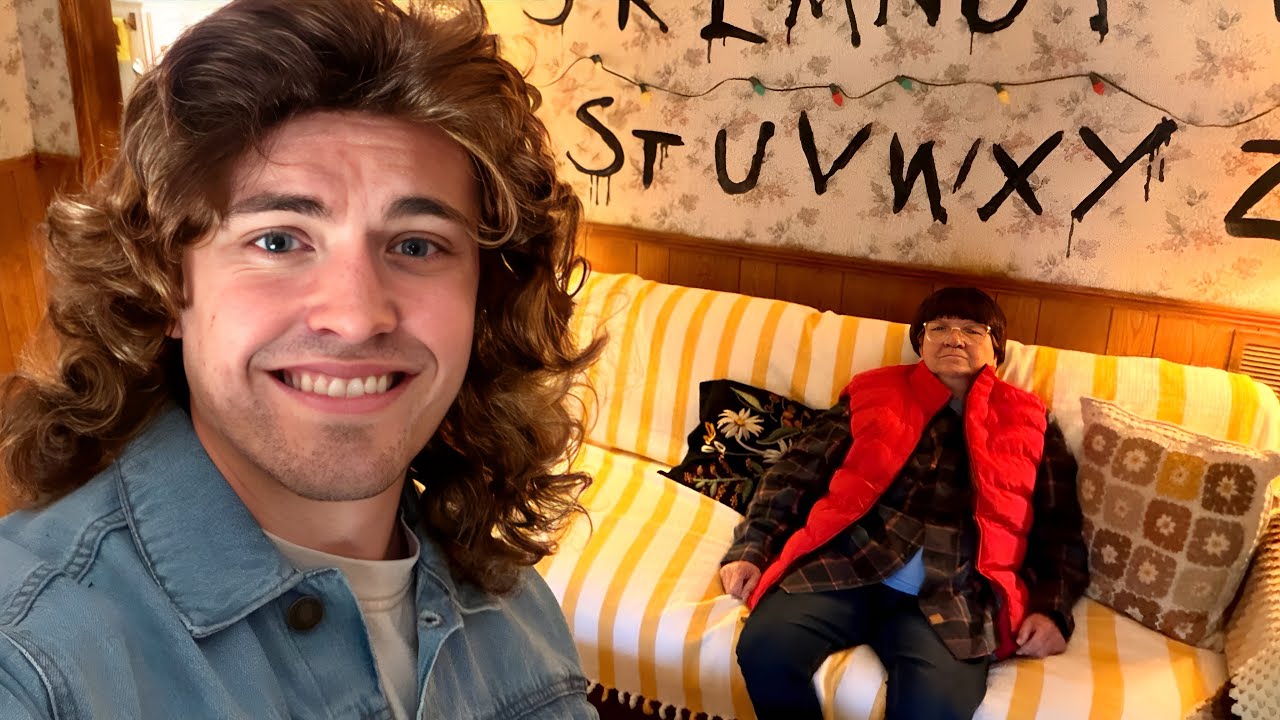 VISITING STRANGER THINGS! | GRANDMA’S BOY