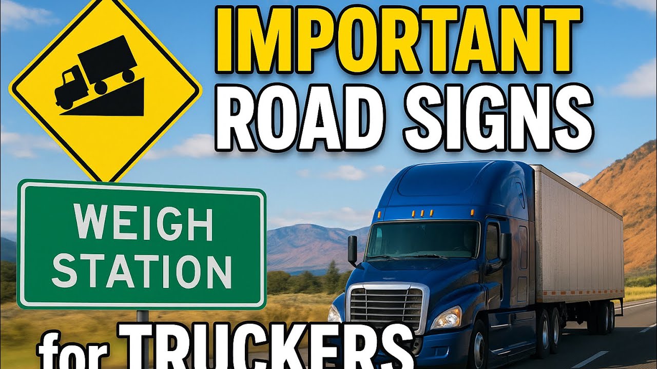 Важные дорожные знаки для трак драйверов| Important Road Signs for Truckers 
