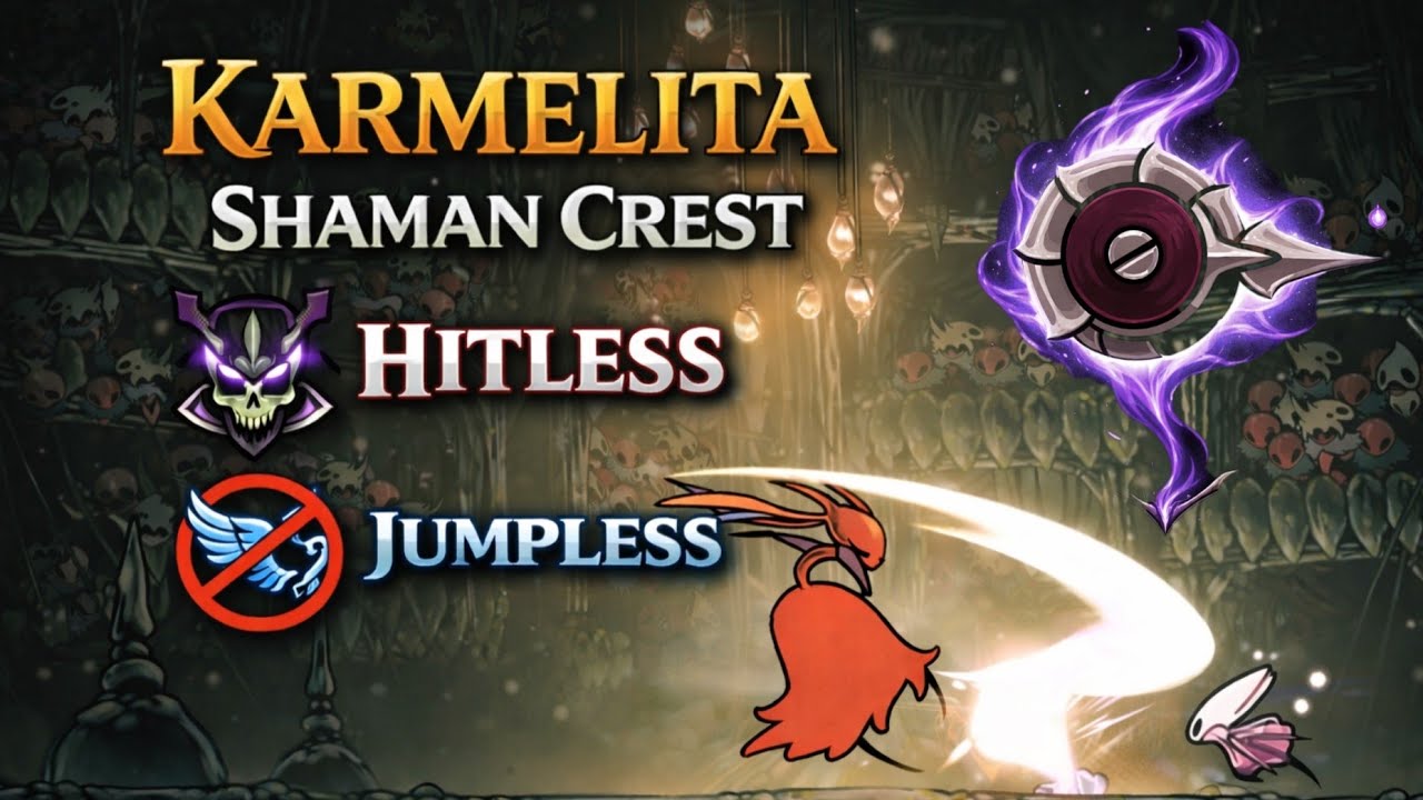 Karmelita Hitless and Jumpless with Shaman Crest | Hollow Knight Silksong 