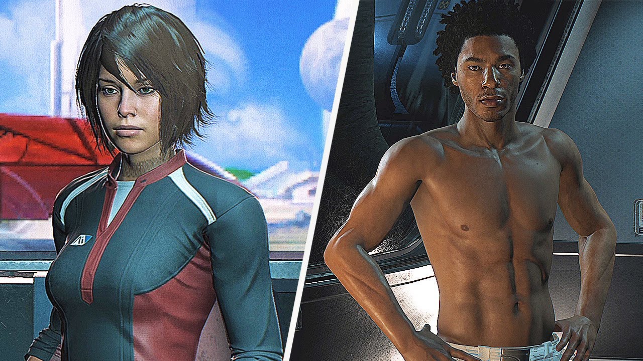 Mass Effect Andromeda complete Sara Ryder x Liam Romance Story