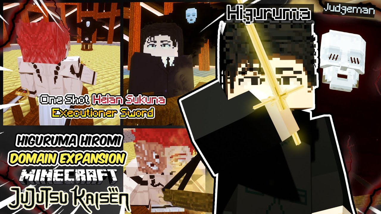 One-Shot HEIAN SUKUNA with EXECUTIONER Sword using Higuruma Hiromi in Minecraft Jujutsu Kaisen!