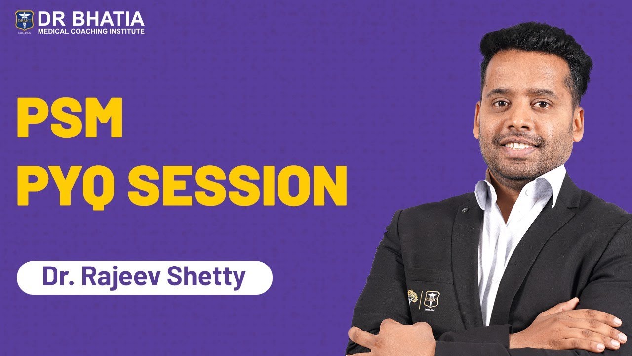 NEET PG PYQ Session of PSM || Dr. Rajeev Shetty || DBMCI || eGurukul