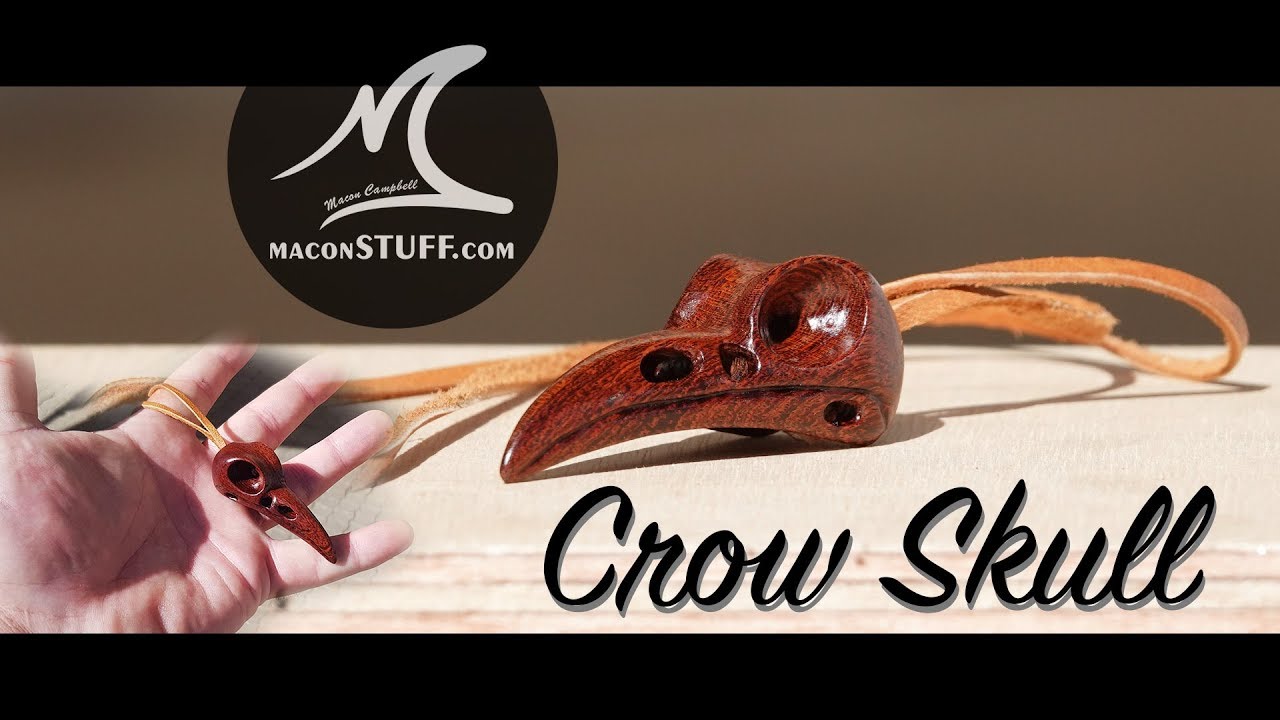 Carved My First Crow's Skull Pendant