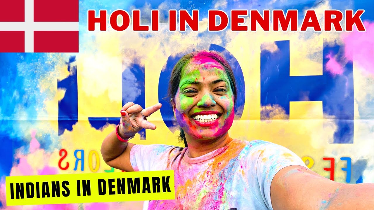 Finally Celebrating HOLI 2023 in Denmark | Indians in Denmark 