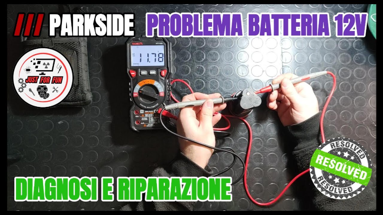 12_/// Parkside Problema batteria 12V/ Cella sbilanciata/ Diagnosi e recupero