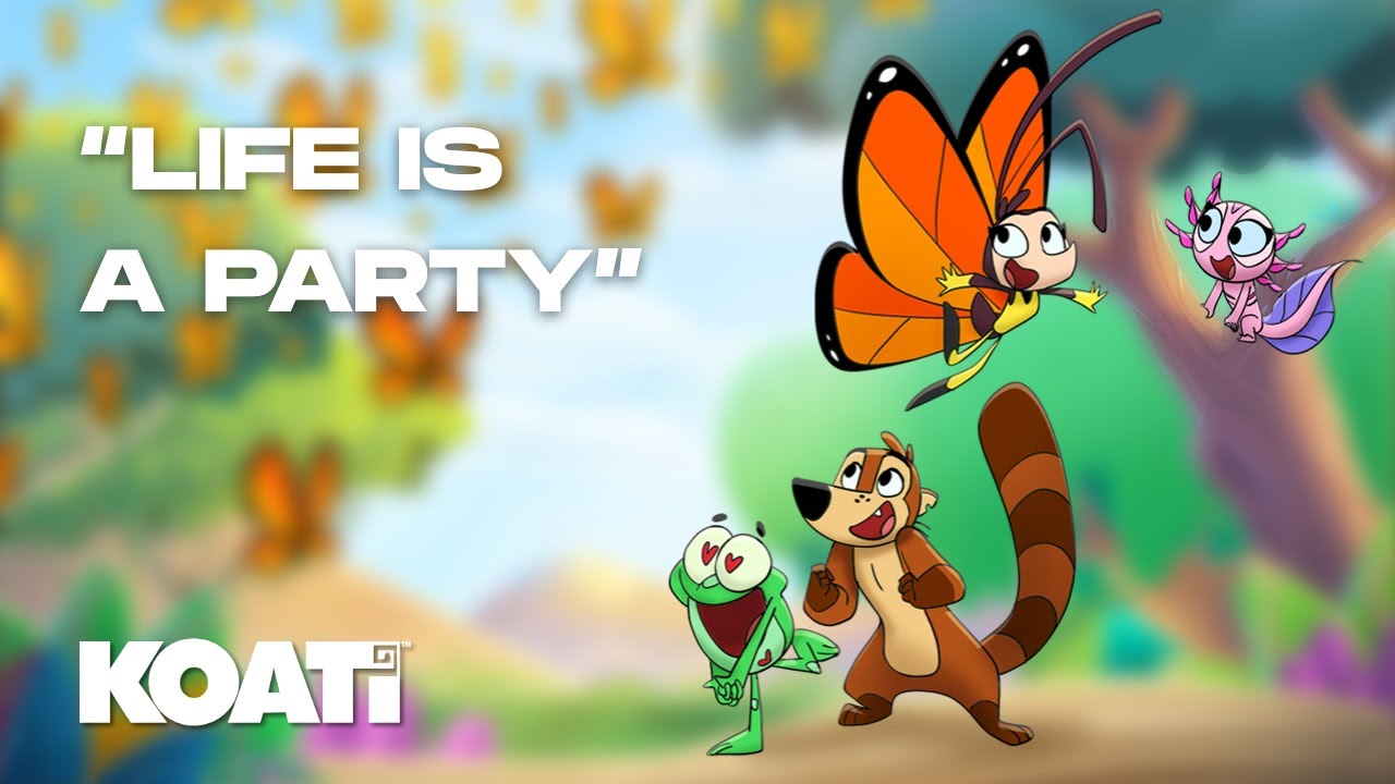 Life is a Party | Song from the KOATI Series | Kids Songs about Colors, Nature & Friendship