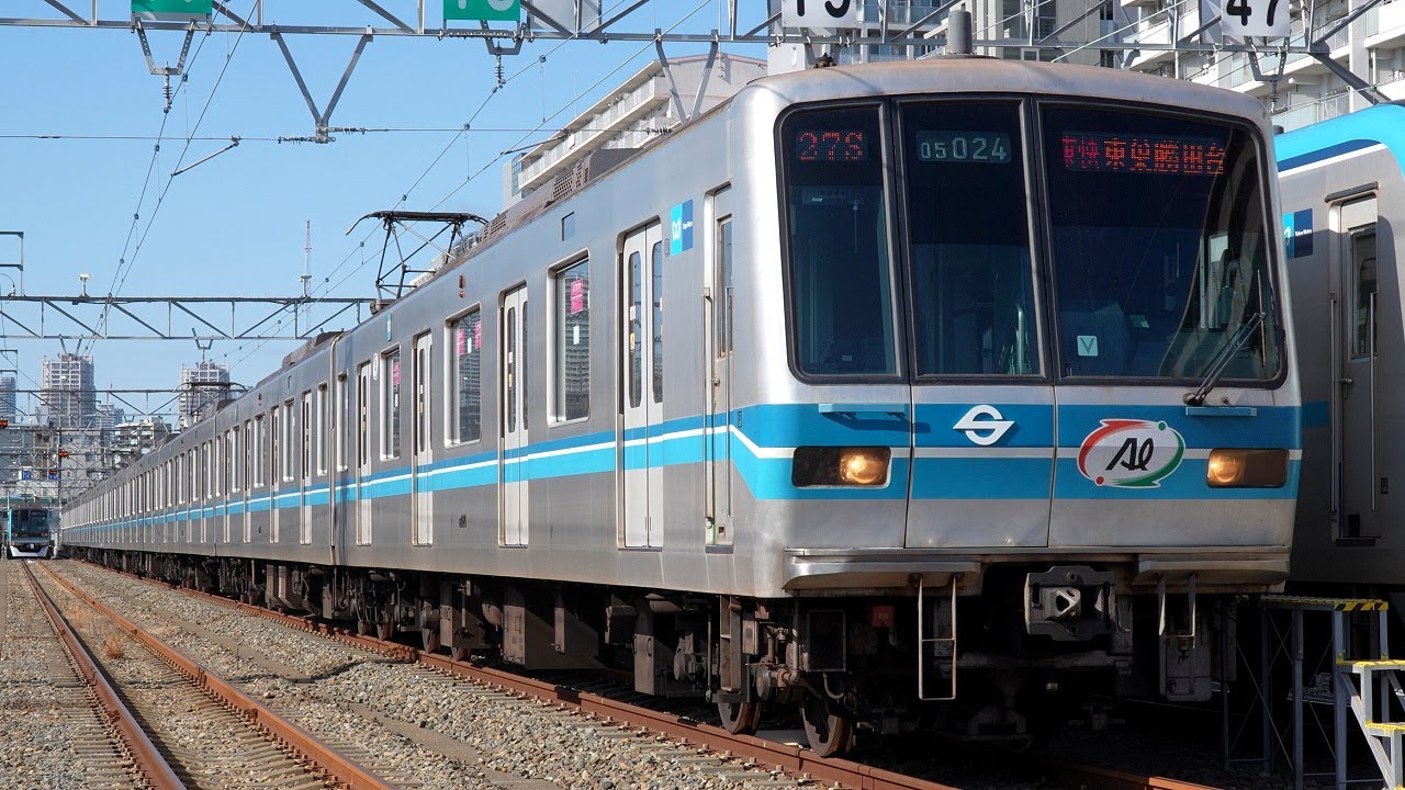 【4K60P】【アルミ・リサイクルカー 05-124F】東京メトロ東西線05系7次車第24編成(東芝初期IGBT-VVVF)到着・発車・走行シーン集+乗車動画(走行音) 2024.1-2024.2