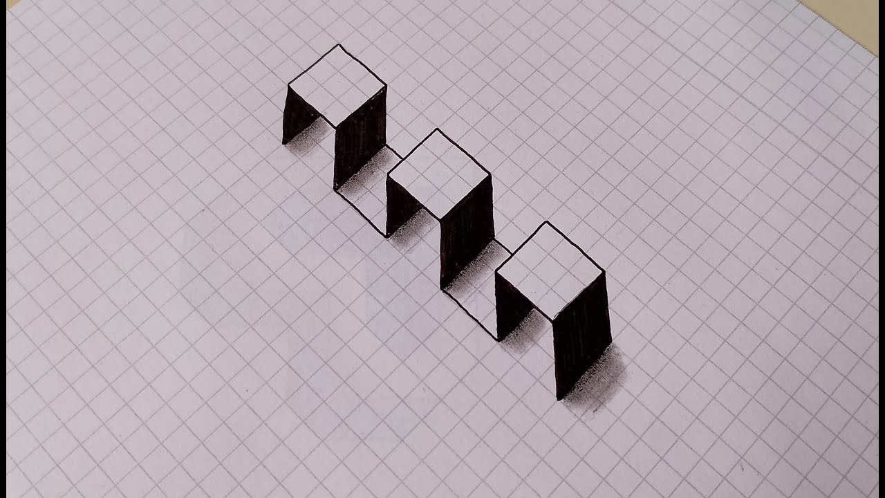 Einfache optische Täuschungen zeichnen - 3D Illusion