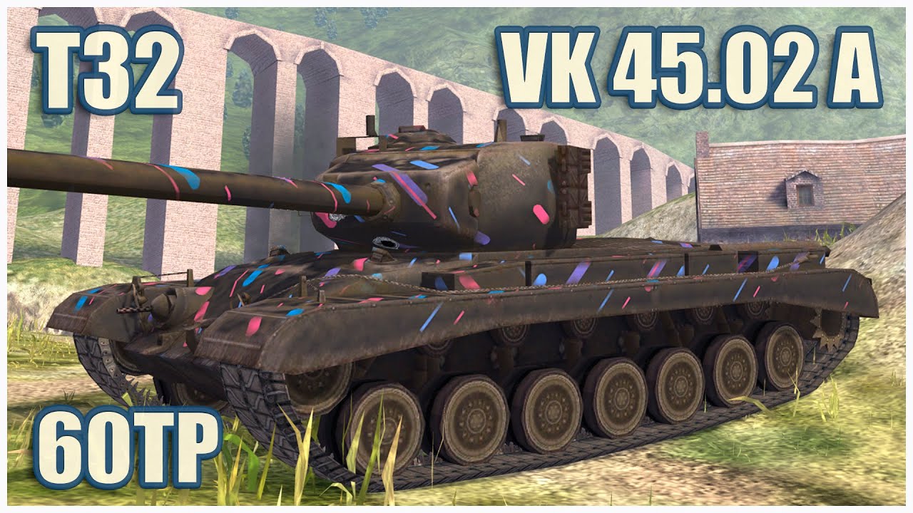 VK 45.02 (P) Ausf. A, T32 & 60TP • WoT Blitz Gameplay