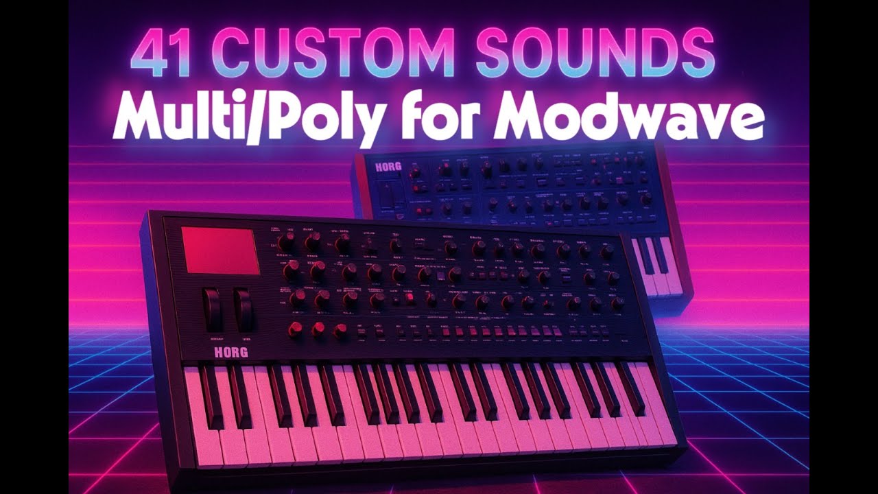 Korg Modwave Sound Pack — 41 Multipoly Patches with Classic Analog Vibe