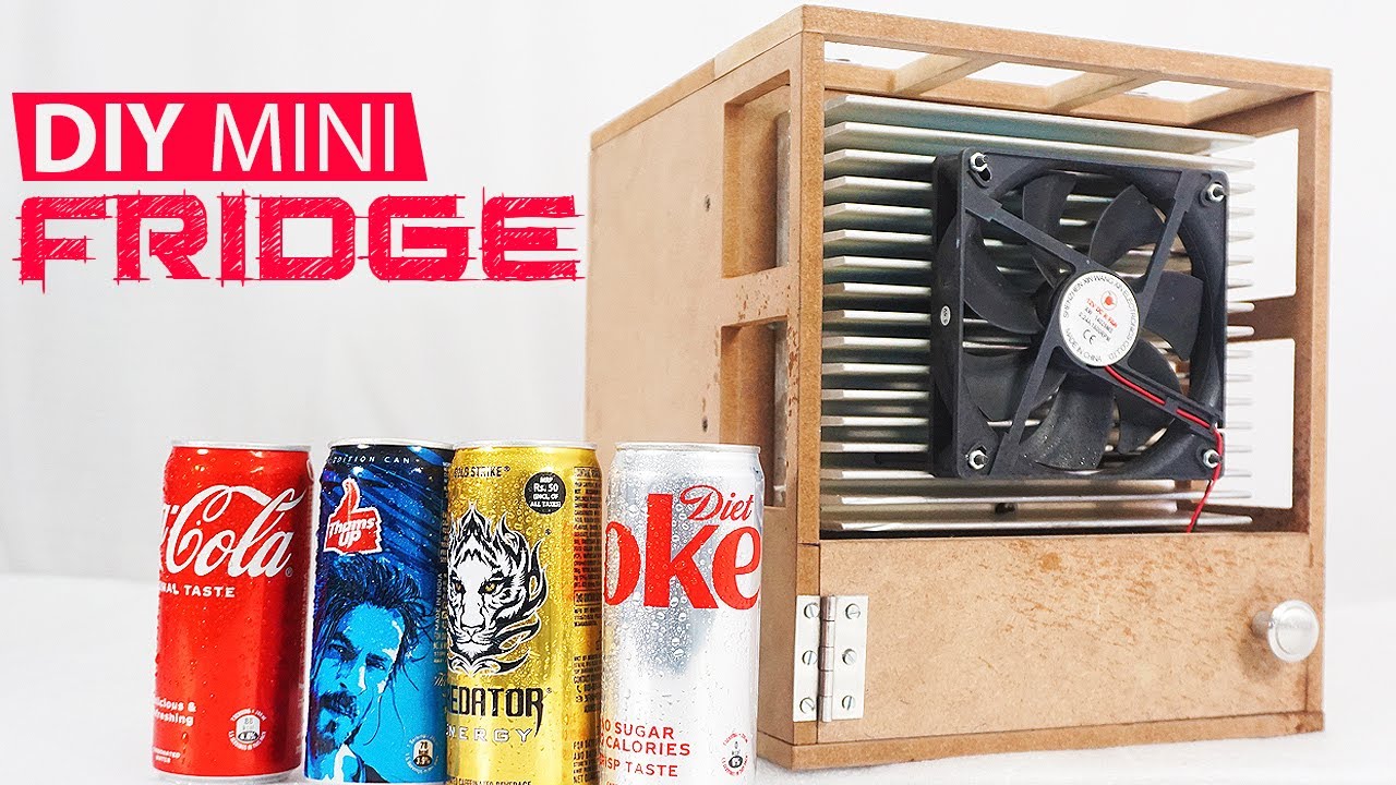Making DIY Can Cooler Mini Fridge Using Peltier | DIY Mechatronics