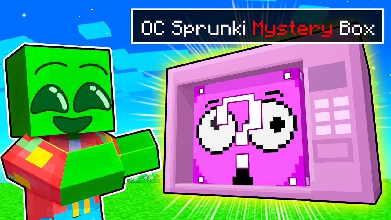 Opening OC Sprunki MYSTERY BOXES in Minecraft!
