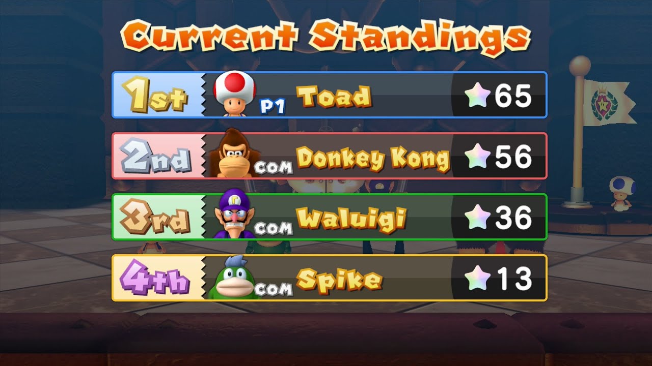 Mario Party 10 Mario Party #396 Toad vs DK vs Waluigi vs Spike Chaos Castle Master Difficulty