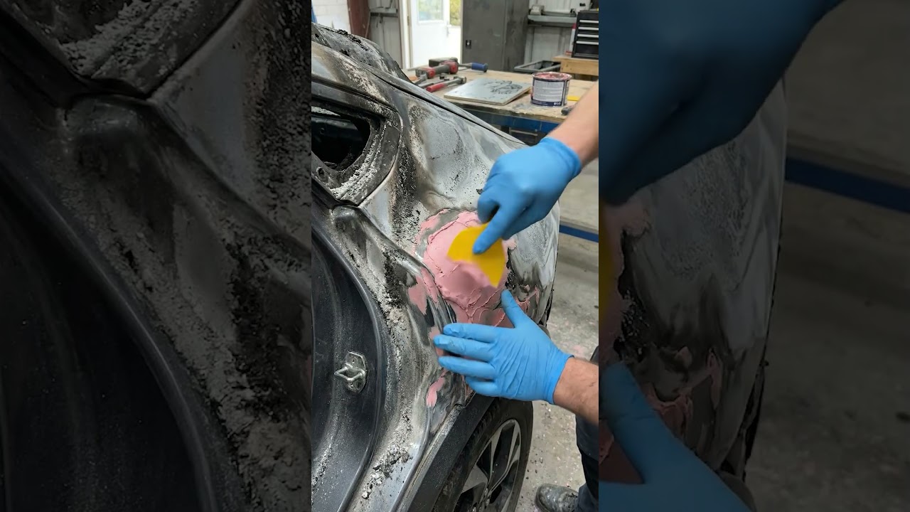 Restoring a BURNT $65,000 Mustang Mach-E! 🔥 (Satisfying)