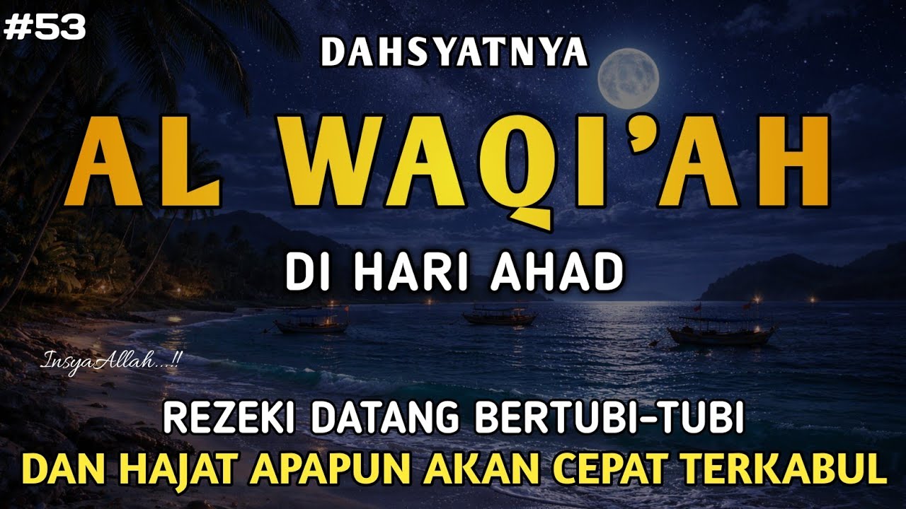 Surah Al Waqi'ah 7X,Semoga yang mendengarkan hutangnya lunas dan diberkahi hidupnya | Part 53