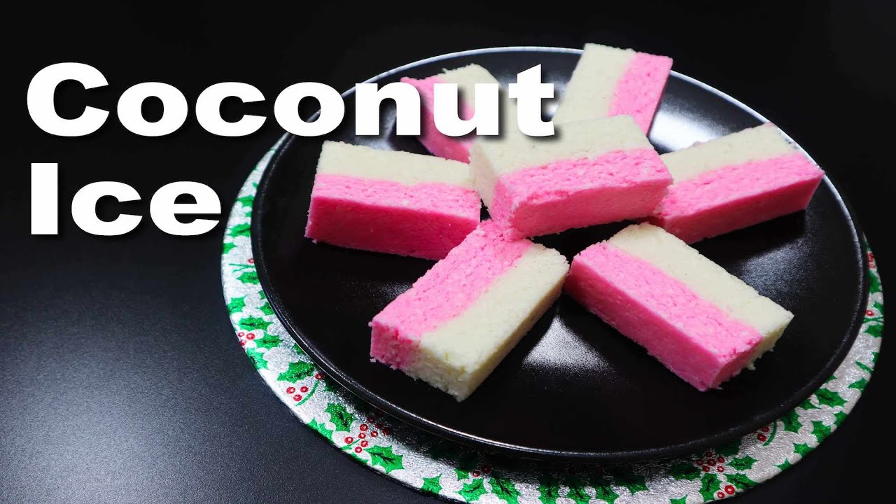 COCONUT ICE (NO COOK) | GOAN RECIPE