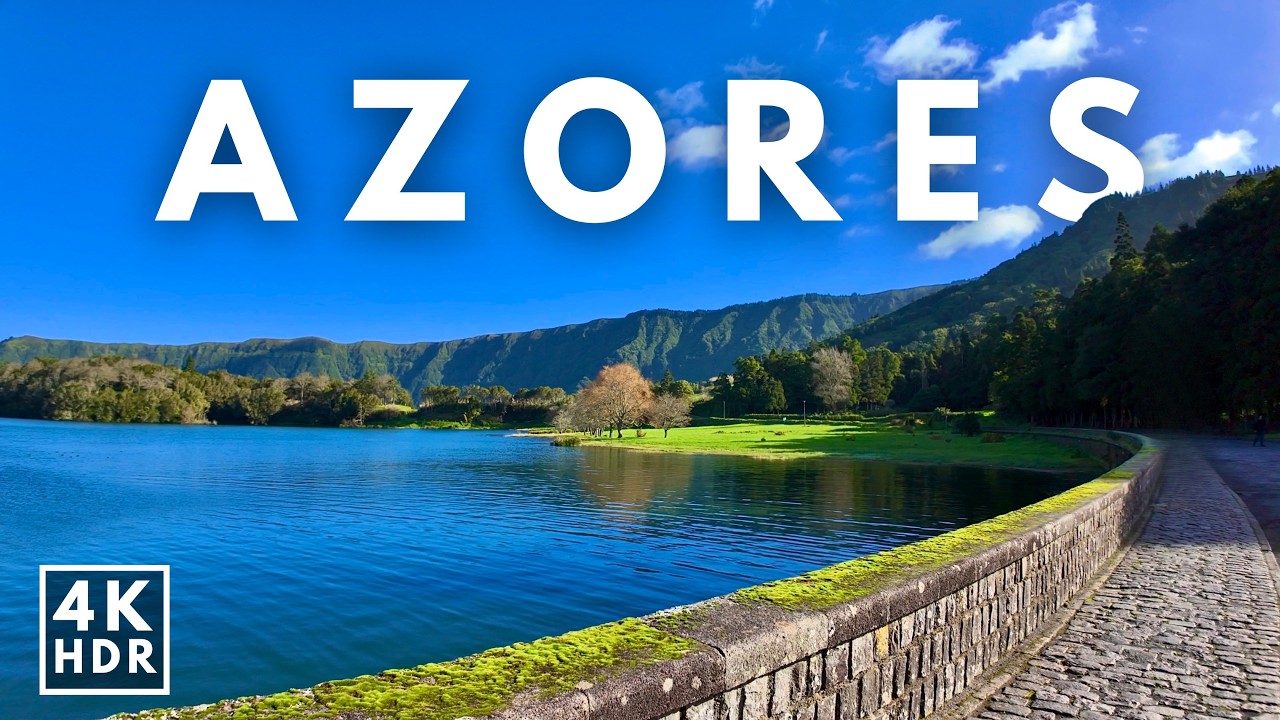 Azores Walking Tour: Sete Cidades Lagoon & Village | 4K HDR Nature Walk