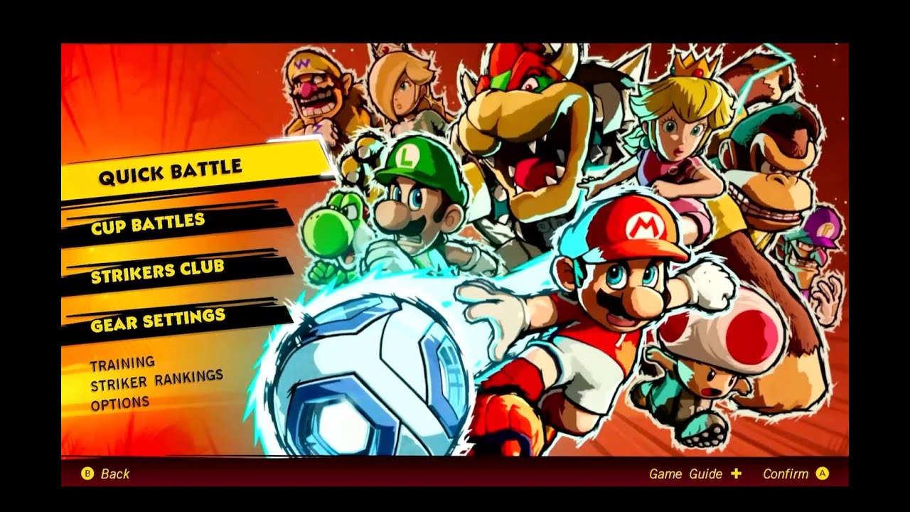 Super Mario Strikers Battle League: Trick Cup Tournament Gameplay