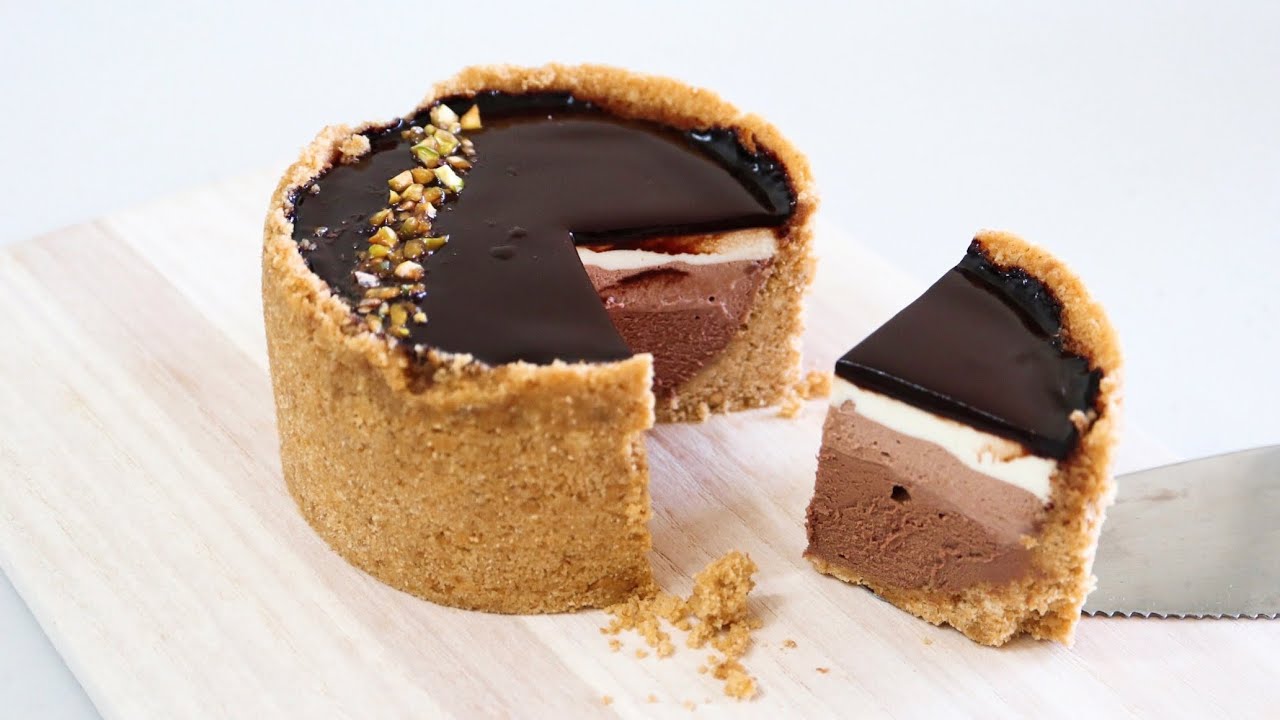 巧克力慕斯乳酪蛋糕的製作方法 (免烤)｜No-bake Layered Chocolate Mousse Cheesecake Recipe｜ToriTori Cooking #跟我一起享用自煮食