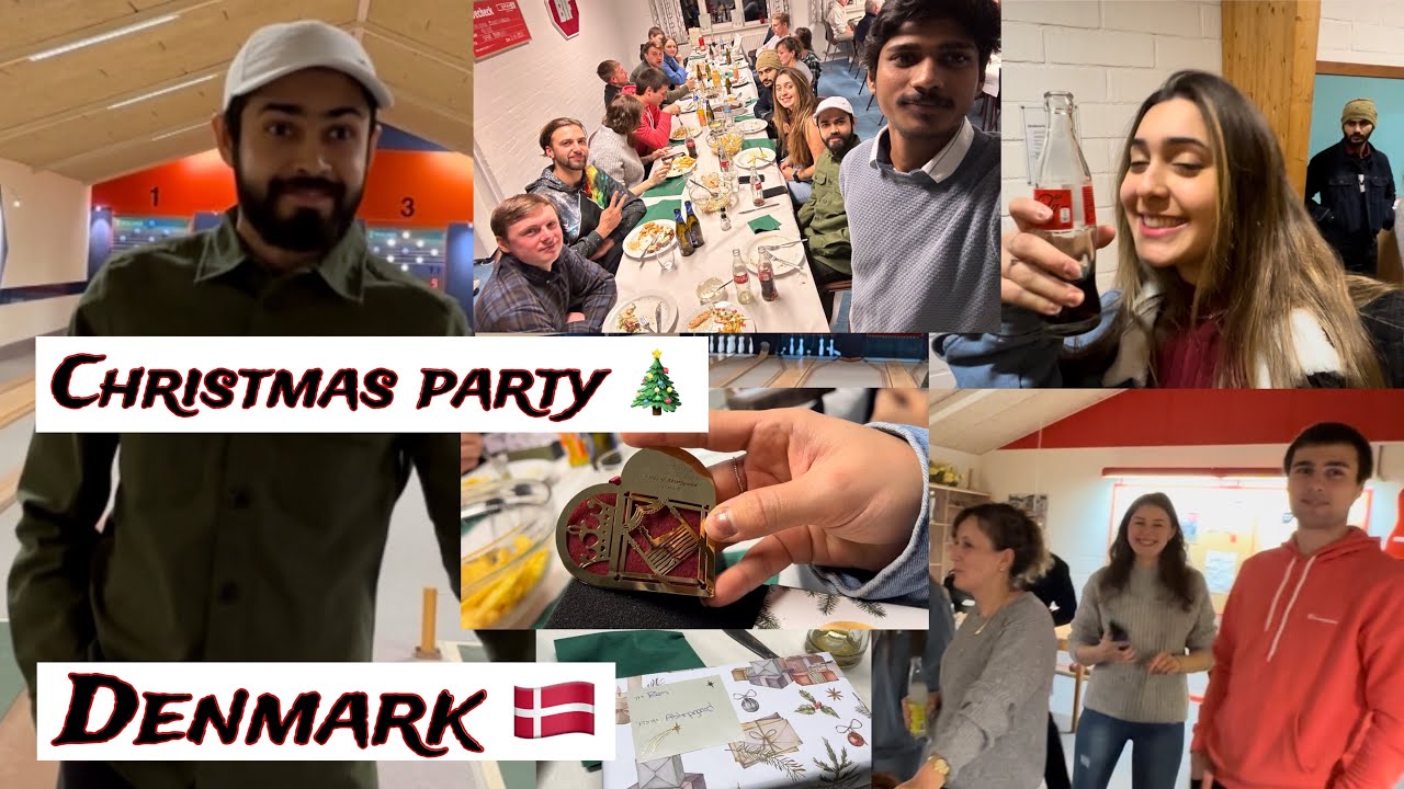 Christmas celebration in Denmark 🇩🇰 !! Indian in Denmark !! Denish party !! Enjoy with colleagues