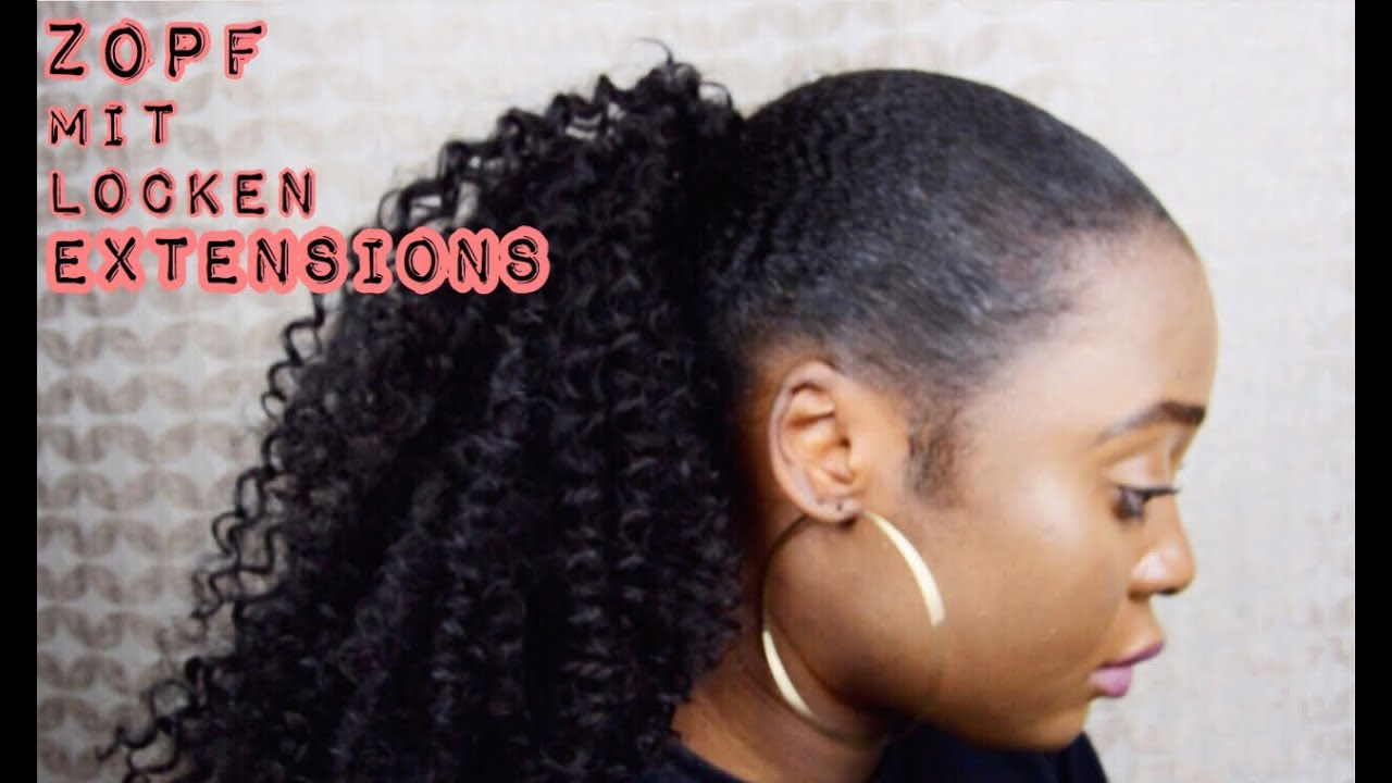 Tipps und Tricks l wie man einen Zopf mit lockige Extensions macht l Ponytail l Tutorial