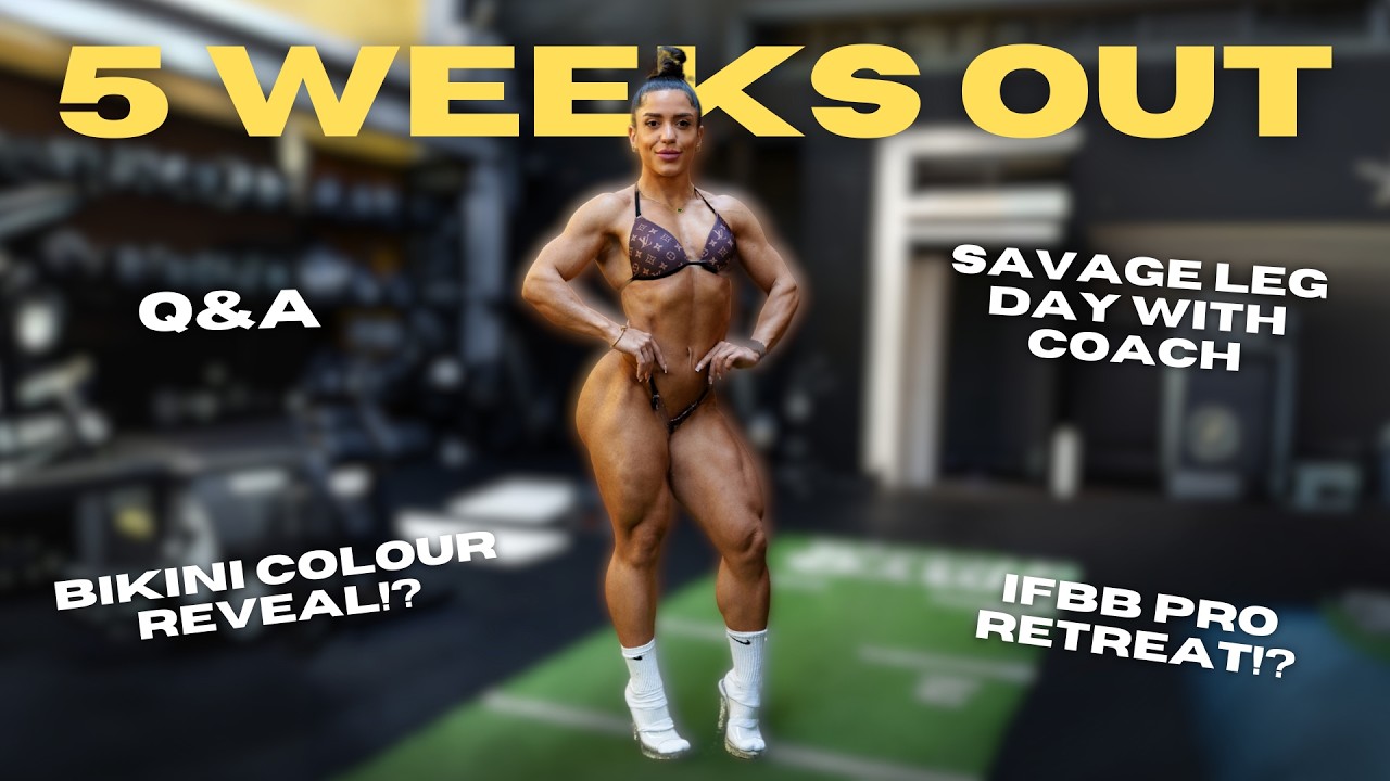 PREP UPDATE, BIKINI COLOUR REVEAL & LEG DAY | 5 WEEKS OUT FROM PITTSBURGH SHOW