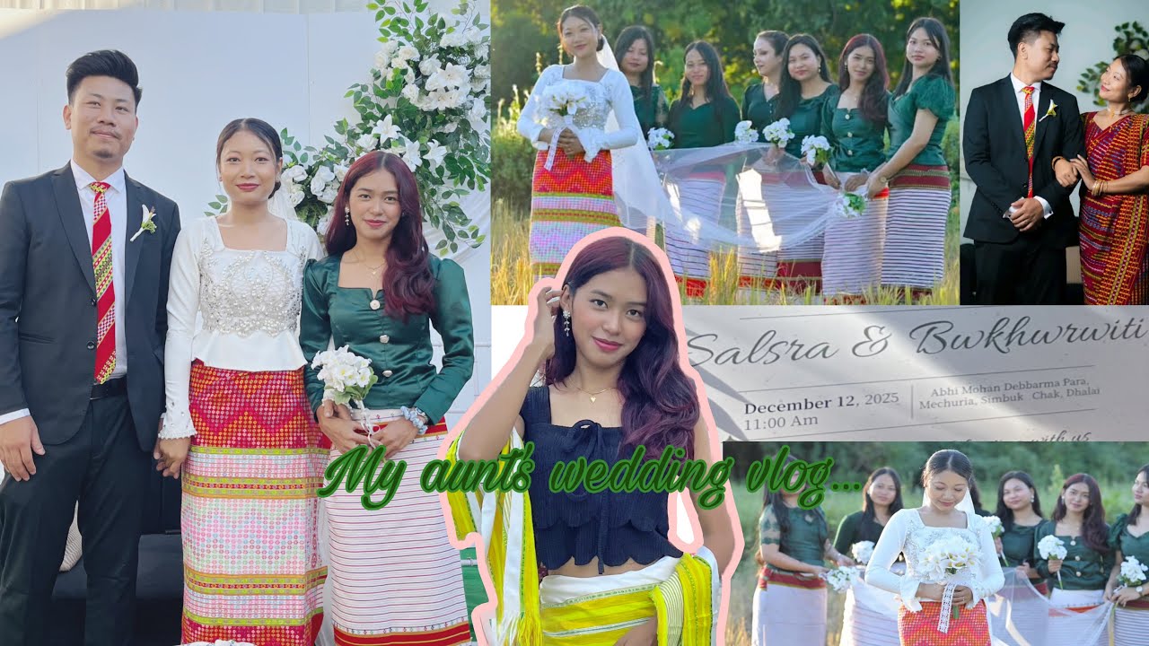 Attending my aunt’s wedding 🤍💍 ||📍AMBASSA || @Thenishajamatiavlogs 