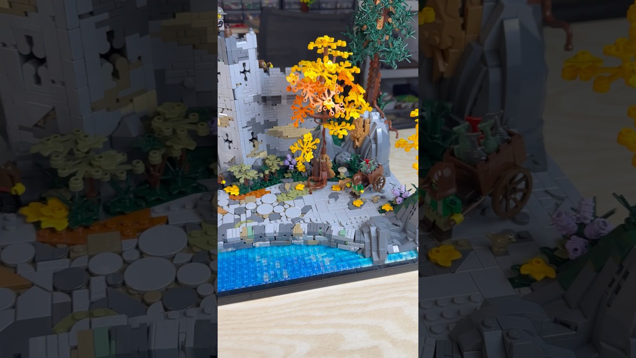 LEGO CASTLE MOC ЗАВЕРШЕН! #lego #legomoc #legocastle #afol #legolotr