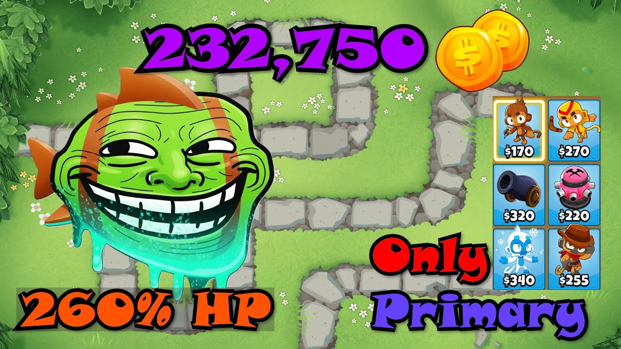 TOP 50 | EASY Normal Ranked Bloonarius | Least Cash : 232,750$ | Monkey Meadow | BTD6 Boss Tutorial