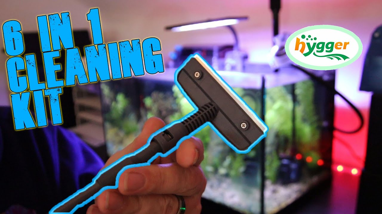 Hygger 6 in 1 aquarium cleaning set