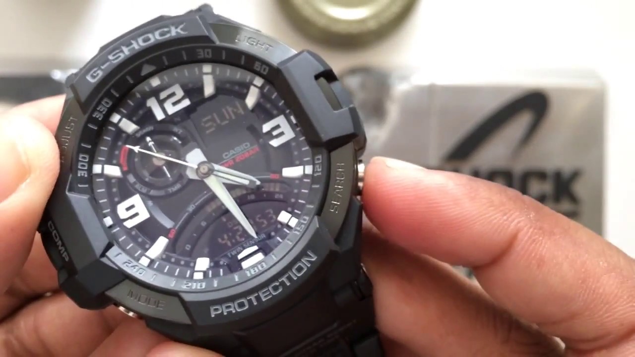 Review G-Shock GA1000FC-1 Aviator Casio Watch Black