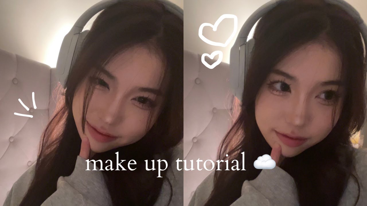 i did this makeup and ended up on pinterest | soft pinterst girl makeup ☁️🎧