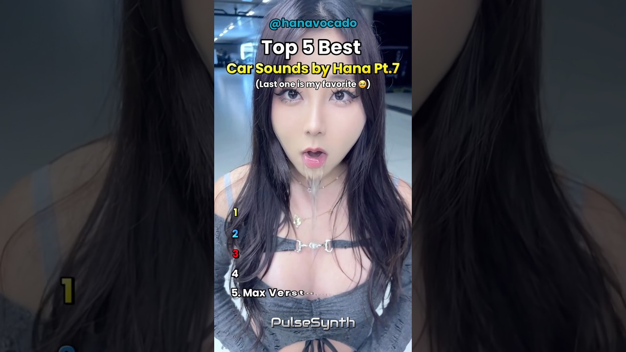 Top 5 Best 😍❤️ Car Sounds by Hanachan Pt.7 #hana #shorts