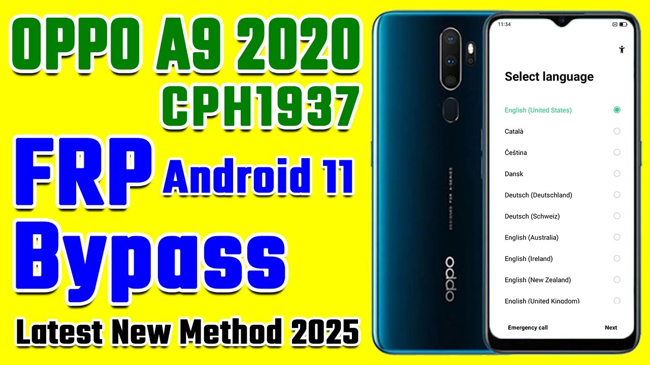 Oppo A9 2020 | CPH1937 | Android 11 FRP Bypass without PC Latest New Method 2025 @ITNET2021
