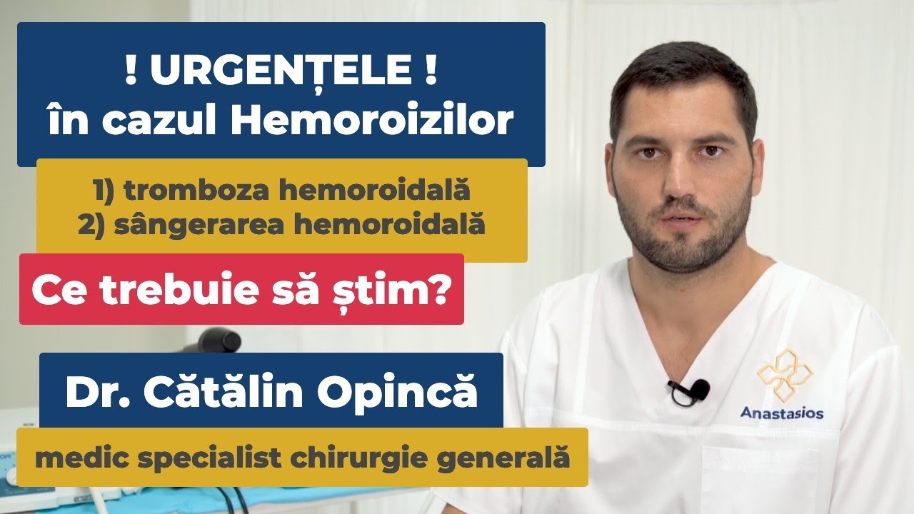 Urgențele în cazul hemoroizilor: tromboza și sângerarea hemoroidală