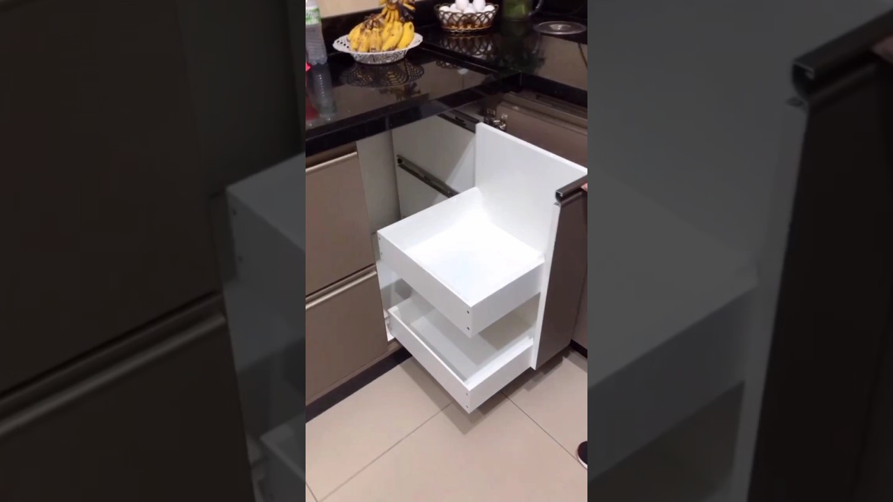 Corner Cabinet Brilliance: Transforming Blind Corners into Organized Marvels #viral #kitchen #virals