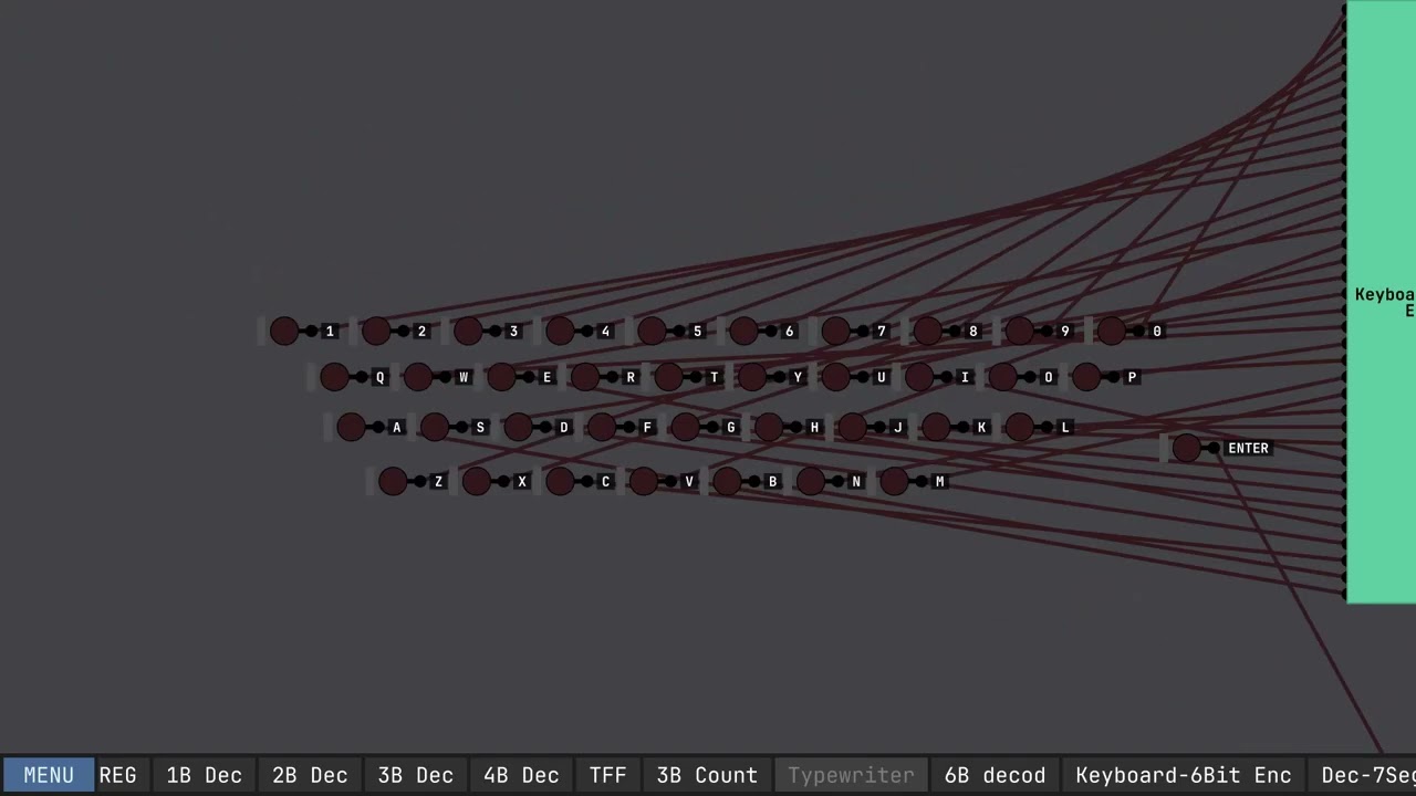 TYPEWRITER in Digital Logic Sim by Sebastian Lague
