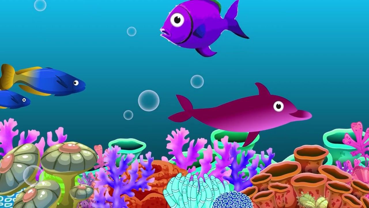 Bedtime Lullabies and Calming Undersea Animation 🐠 🐟 Baby Lullaby103#animation #babylullaby #fish
