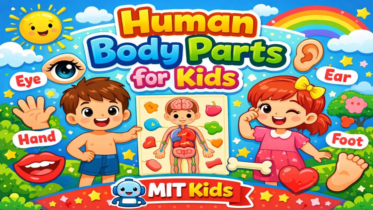 Human Body Parts for Kids | Learn Body Parts Names | Parts of the Body for Children | MIT Kids