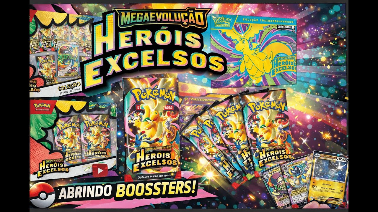 SAIU HIT? 👀 Abrindo Triplo Pack + Quadripack Heróis Excelso Pokémon TCG!