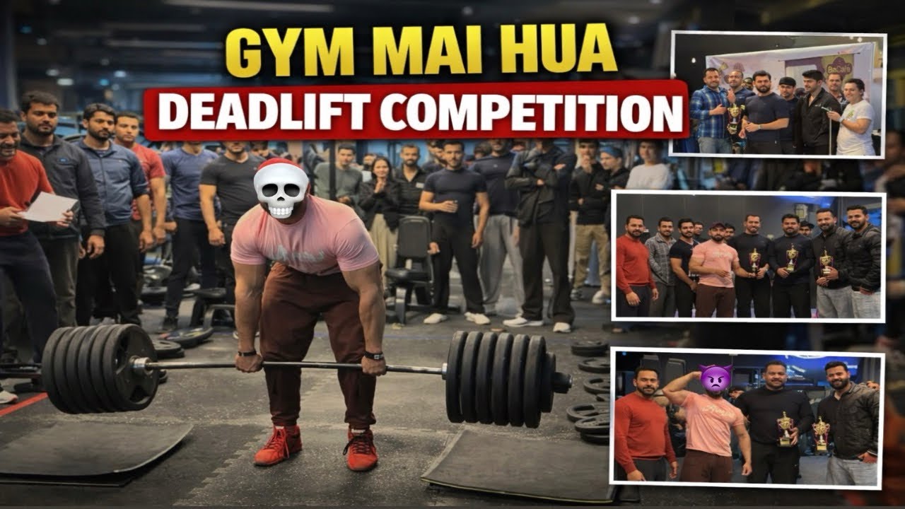 270KG DEADLIFT 🔥 Gym Mai Hua Competition | Overall Winner @y_me_sajan 👑 | Record Kaun Todega? 😎