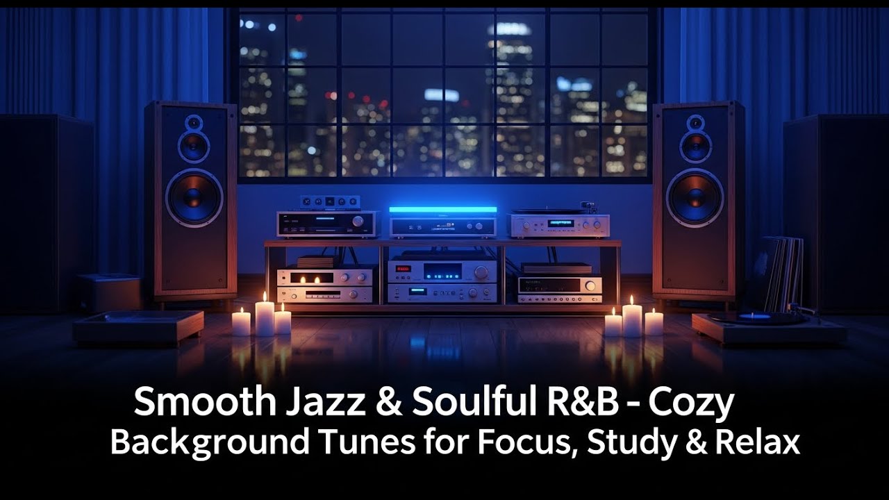 Smooth Jazz & Soulful R&B – Cozy Background Tunes for Focus, Study & Relax