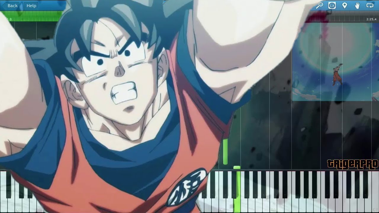 Dragonball Super OST - Genki Dama Theme (Piano Tutorial) [Synthesia]